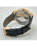 A. Lange & Shone Grand Lange 1 Moon Phase Rose Gold Black Swiss Automatic Watch