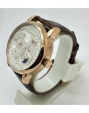 A. Lange & Shone Grand Lange 1 Moon Phase Rose Gold White Swiss Automatic Watch