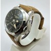 Panerai GMT Steel Brown Strap Swiss Automatic Watch