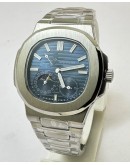 Patek Philippe Nautilus Moon Phase Power Resrve Steel Swiss Automatic Watch