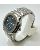 Patek Philippe Nautilus Moon Phase Power Resrve Steel Swiss Automatic Watch