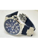 Ulysse Nardin Maxi Marine Steel Blue Rubber Strap Swiss Automatic Watch