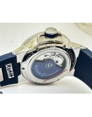 Ulysse Nardin Maxi Marine Steel Blue Rubber Strap Swiss Automatic Watch