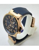 Ulysse Nardin Maxi Marine Blue Rubber Strap Swiss Automatic Watch
