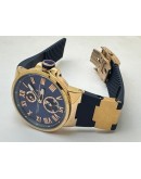 Ulysse Nardin Maxi Marine Blue Rubber Strap Swiss Automatic Watch
