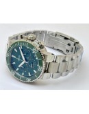 Oris Aquis Chronograph Green Steel Bracelet Watch