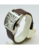 Franck Muller Square Master Leather Strap Watch