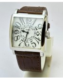 Franck Muller Square Master 2 Leather Strap Watch