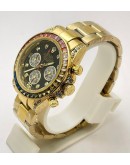 Rolex Cosmograph Daytona Rainbow Jewels Flyback Chronograph Luxury Watch