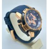 Graham Chronometer Blue Rubber Strap Watch