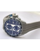 Porsche Design Flyback Grey Rubber Strap Watch - A