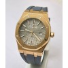 Audemars Piguet Royal Oak Rose Gold Grey Rubber Strap Swiss Automatic Watch