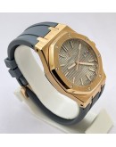 Audemars Piguet Royal Oak Rose Gold Grey Rubber Strap Swiss Automatic Watch