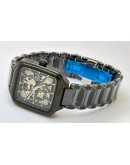 Rado True Square Open Heart Black Ceramic Swiss Automatic Watch