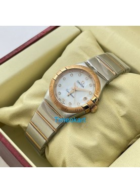 Omega Seamaster Planet Ocean Orange Bezel Ladies Watch
