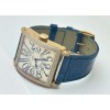 Franck Muller Master Square Diamond Blue Leather Strap Watch