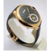 CARTIER BALLON BLEU DE FLYING TOURBILLON BLACK SWISS AUTOMATIC LETAHER STRAP WATCH