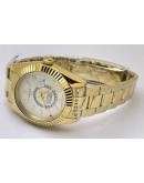 Rolex Sky Dweller White Golden Swiss ETA Automatic Watch