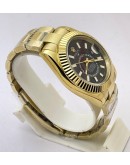 Rolex Sky Dweller Black Golden Swiss ETA Automatic Watch