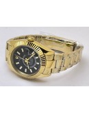 Rolex Sky Dweller Black Golden Swiss ETA Automatic Watch