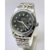 Rolex Date-Just Diamond Mark Black Steel Swiss Automatic Watch