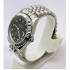 Rolex Date-Just Diamond Mark Black Steel Swiss Automatic Watch