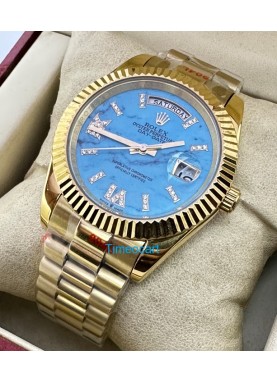 Rolex Day-Date Black Steel Swiss Automatic Watch
