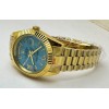 Rolex Day Date Turquoise Diamond Roman Marking Swiss Automatic Watch