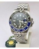 Rolex GMT Master ii BATMAN Jubilee Bracelet Swiss ETA 7750 Valjoux Movement Watch