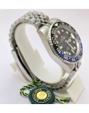 Rolex GMT Master ii BATMAN Jubilee Bracelet Swiss ETA 7750 Valjoux Movement Watch