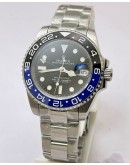 Rolex GMT Master ii BATMAN Oyster Bracelet Swiss ETA 7750 Valjoux Movement Watch