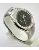 Omega Speedmaster 57 Co-Axial Master Chronometer Chronograph Black Steel Watch