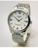 Longines Master Collection White Steel 2 Swiss Automatic Watch