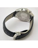 Omega De-Ville Black Leather Strap Watch