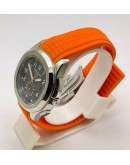 Patek Philippe Aquanaut Orange Rubber Strap Swiss Automatic Watch