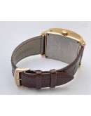 Franck Muller Master Square Diamond Rose Gold Leather Strap Watch