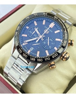 Tag Heuer Carrera Sport Blue Chronograph Steel Watch