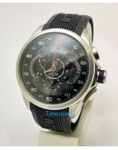 TAG HEUER GRAND CARRERA MERCEDES BENZ STEEL RUBBER STRAP WATCH