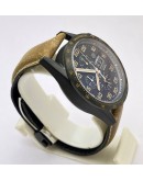 TAG HEUER CARRERA CALIBRE 16 DAY DATE  LEATHER STRAP BLACK WATCH