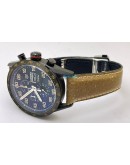 TAG HEUER CARRERA CALIBRE 16 DAY DATE  LEATHER STRAP BLACK WATCH