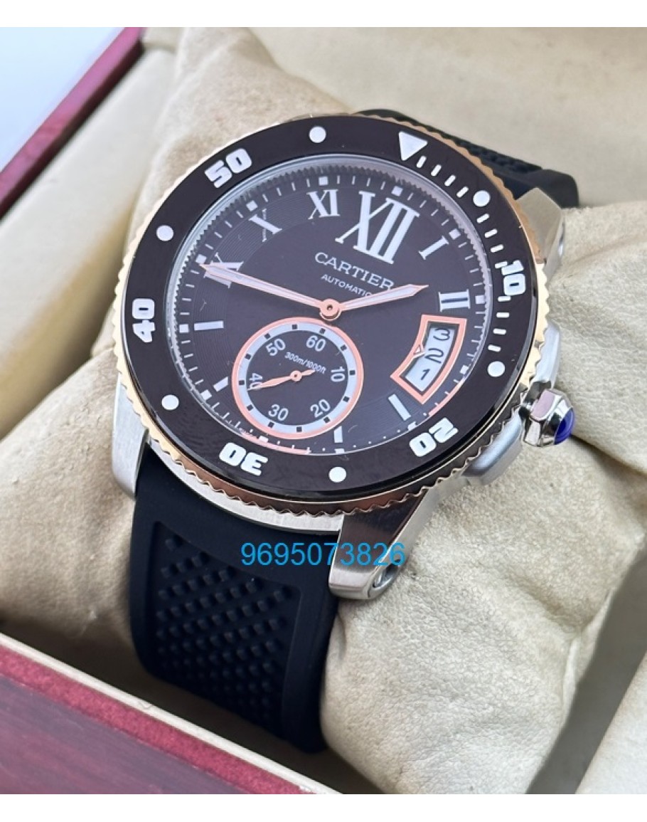 Cartier calibre hotsell rubber strap