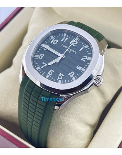 Patek Philippe Aquanaut Green Rubber Strap Swiss Automatic Watch