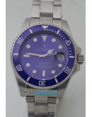  Rolex Submariner Blue Dial Steel Bracelet Mens Watch