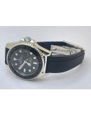  Rolex Yacht Master Steel Black Rubber Strap Swiss Automatic Watch