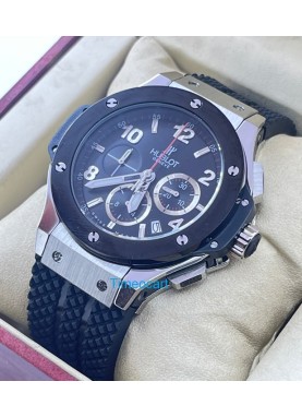 Hublot Big Bang Black 2 Ceramic Bezel Steel Watch