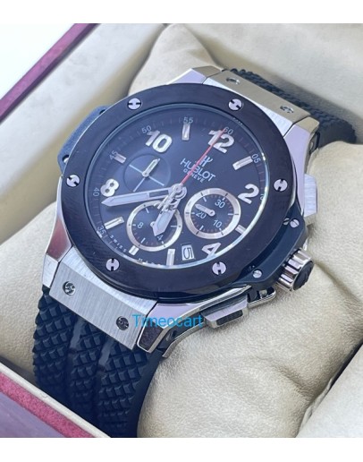 Hublot Big Bang Black 2 Ceramic Bezel Steel Watch