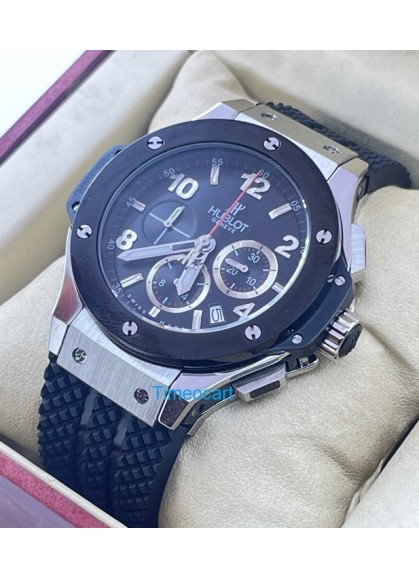 Hublot Big Bang Black 2 Ceramic Bezel Steel Watch