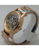 Patek Philippe Skeleton Two Time Zone SM Phase Rose Gold Watch
