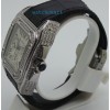 Cartier Santos 100 White Diamond Swiss ETA Valjoux 7750 Silver Watch