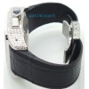 Cartier Santos 100 White Diamond Swiss ETA Valjoux 7750 Silver Watch